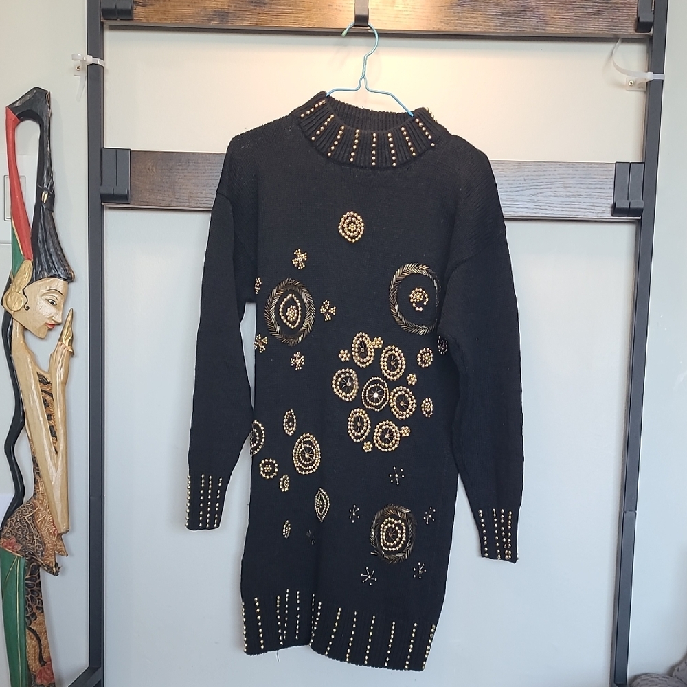 Black and Gold Women's Sweater